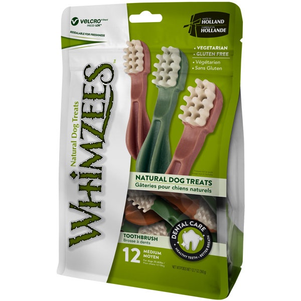 Whimzees Cepillo De Dientes Envasado Talla M 12 Piezas-3