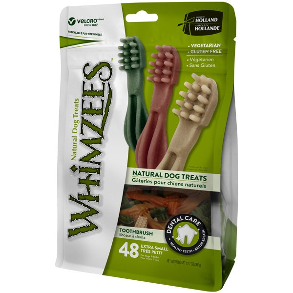 Whimzees Cepillo De Dientes Envasado Talla XS 48 Piezas-2
