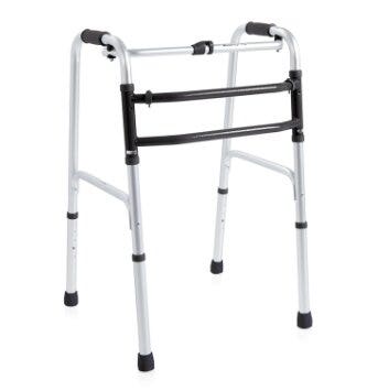 Mopedia Andador Plegable en Aluminio Anodizado Fijo y Oscilante Talla L 8 Agujeros-1