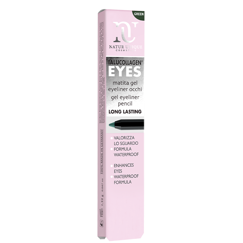 Ialucollagen Make Up Lápiz de ojos en gel de larga duración Verde-1