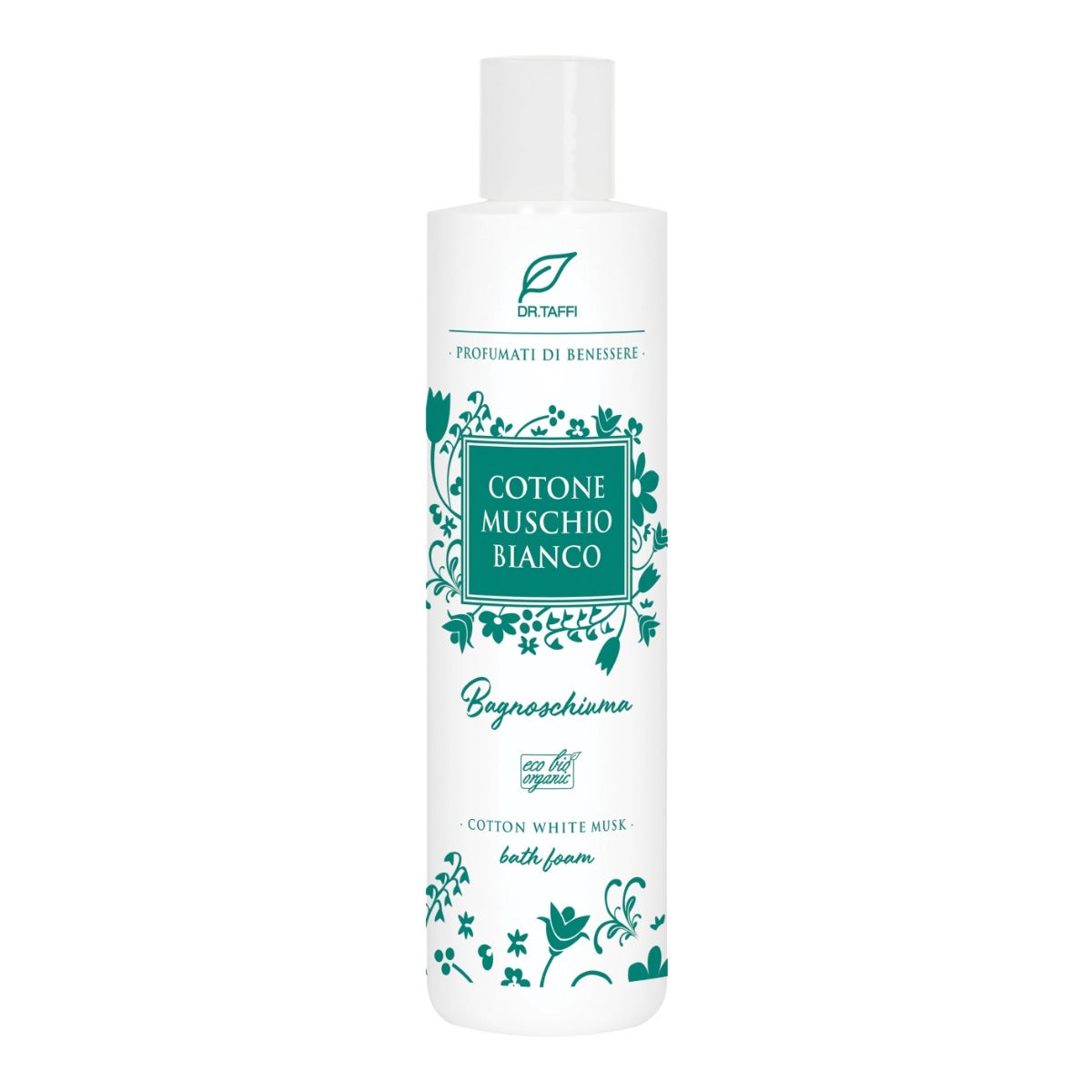 Dr Taffi Espuma de Baño de Algodón de Almizcle Blanco Bio 250 ml-1