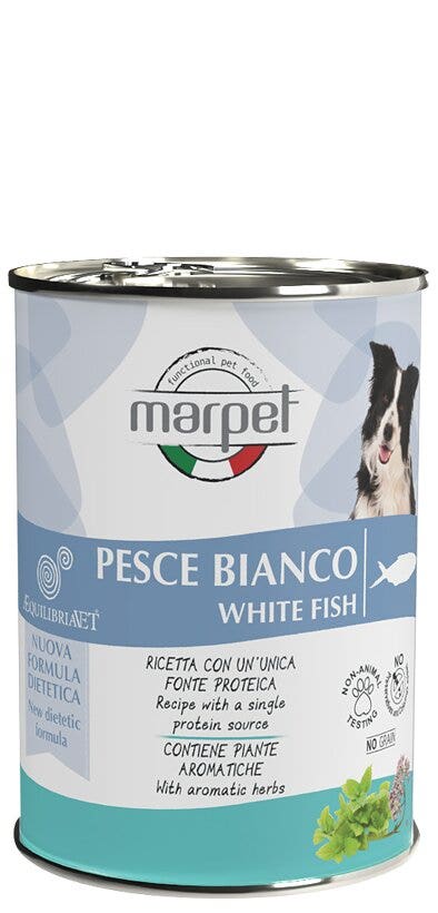 Marpet Aequilibriavet Perro Comida Húmeda De Pescado Blanco Para Perros Adultos Lata 400g-3