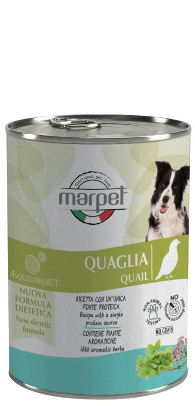Marpet Aequilibriavet Perro Codorniz Comida Húmeda para Perros Adultos Lata 400g-3