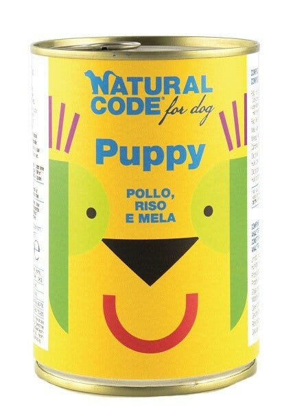 Natural Code Puppy 01 Comida Húmeda Con Pollo/Arroz/Manzana Para Cachorros Tarro 400g-2