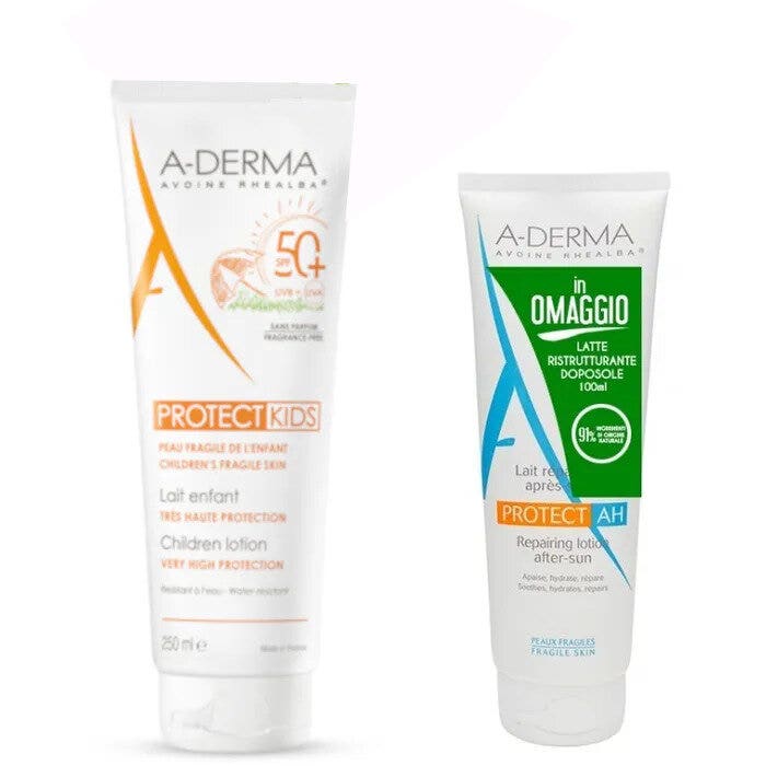 A-Derma Protect Kids Leche Infantil SPF50+ 250 ml + Leche After Sun 100 ml-2