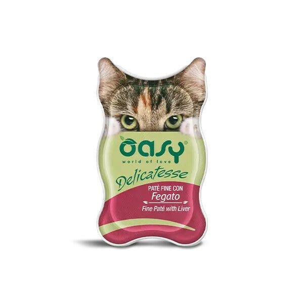 Oasy Wet Cat Delicatessse Paté Con Hígado Para Gatos 85g-2