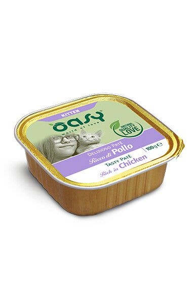 Oasy Delicioso Paté Gatito Rico en Pollo 100g-1