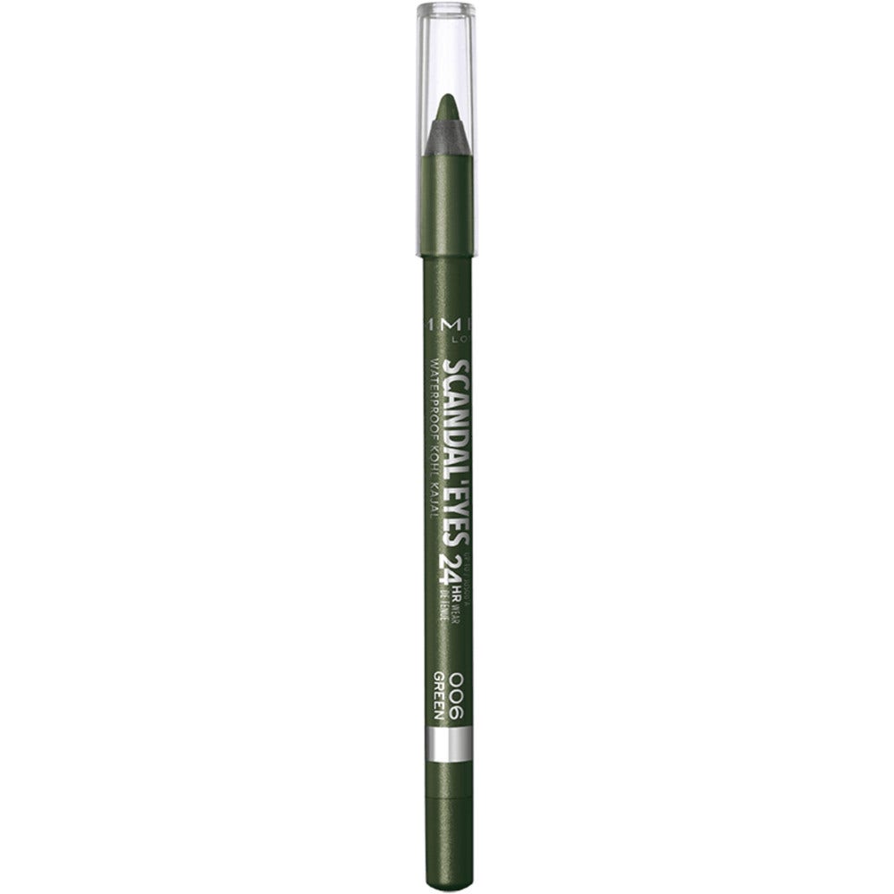 Lápiz de ojos a prueba de agua Scandaleyes de Rimmel Kohl 006 Verde-1
