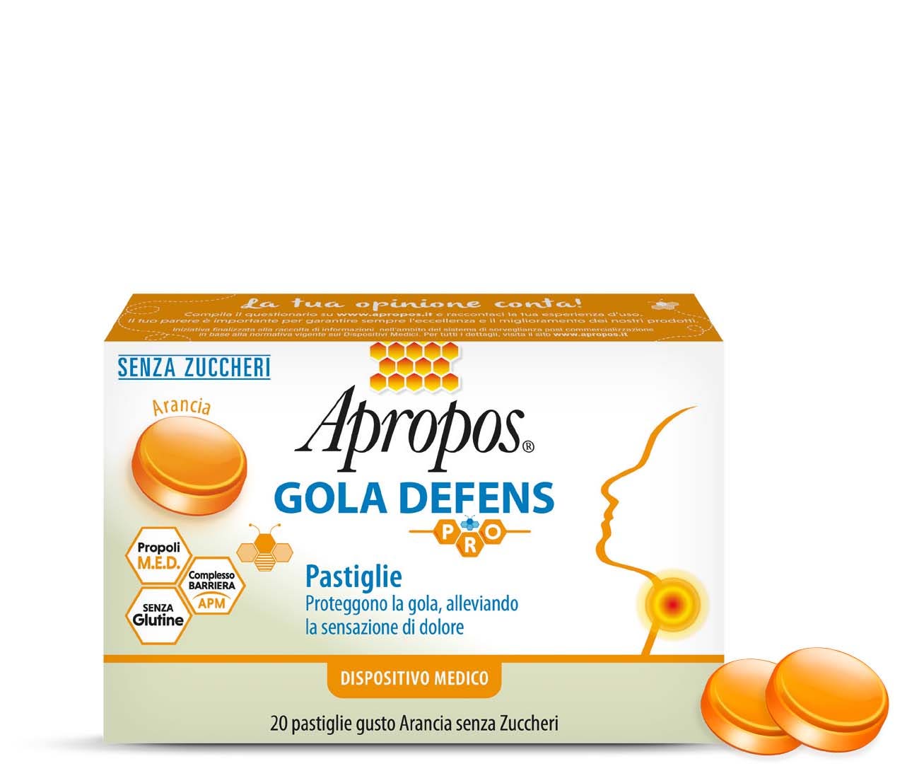 Apropos Gola Defens 20 Comprimidos De Naranja Sin Azúcar-3