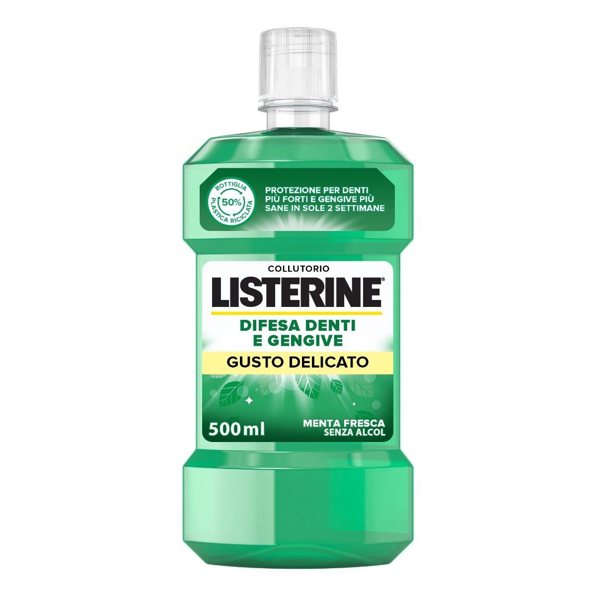 Listerine Defense Dientes Y Encías Enjuague Bucal Sabor Delicado 500ml-29