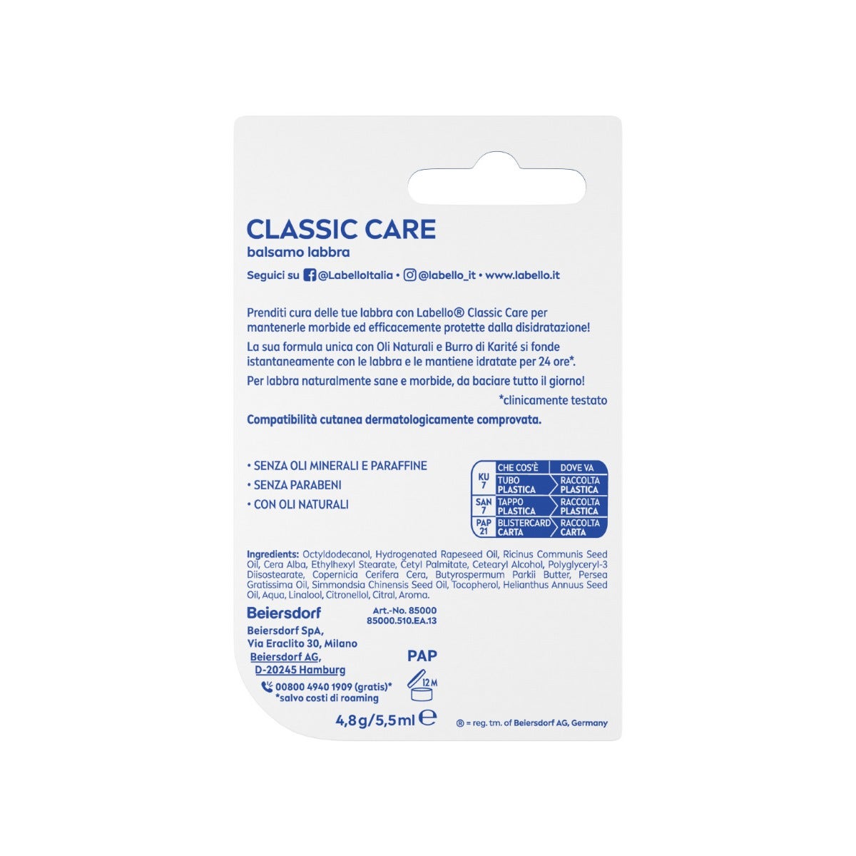 Labello Classico Care 1 Pieza-4
