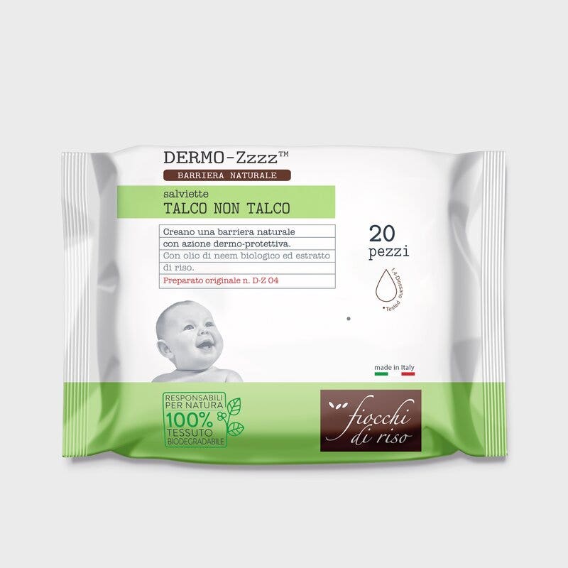 Copos De Arroz Toallitas Talco Sin Talco 20 Piezas-1