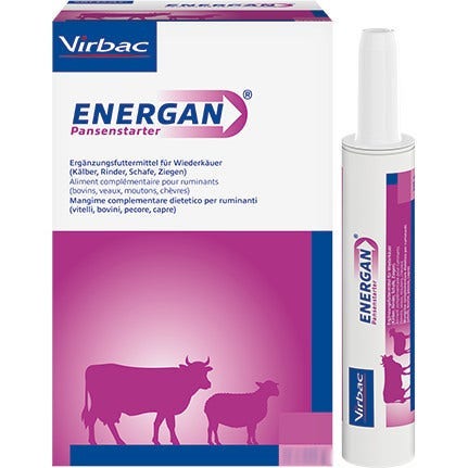 Energan Pansenstarter Pienso Complementario Para Bovinos / Ovinos / Terneros / Caprinos 1 Tubo De Jeringa-3