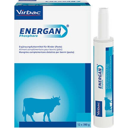 Fósforo de alimentación complementaria Energan Phospore para jeringa de 12 tubos de ganado-3