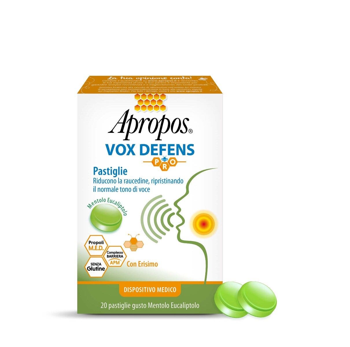 Apropos Vox Defens Pro Mentol/Eucalipto 20 Comprimidos-3
