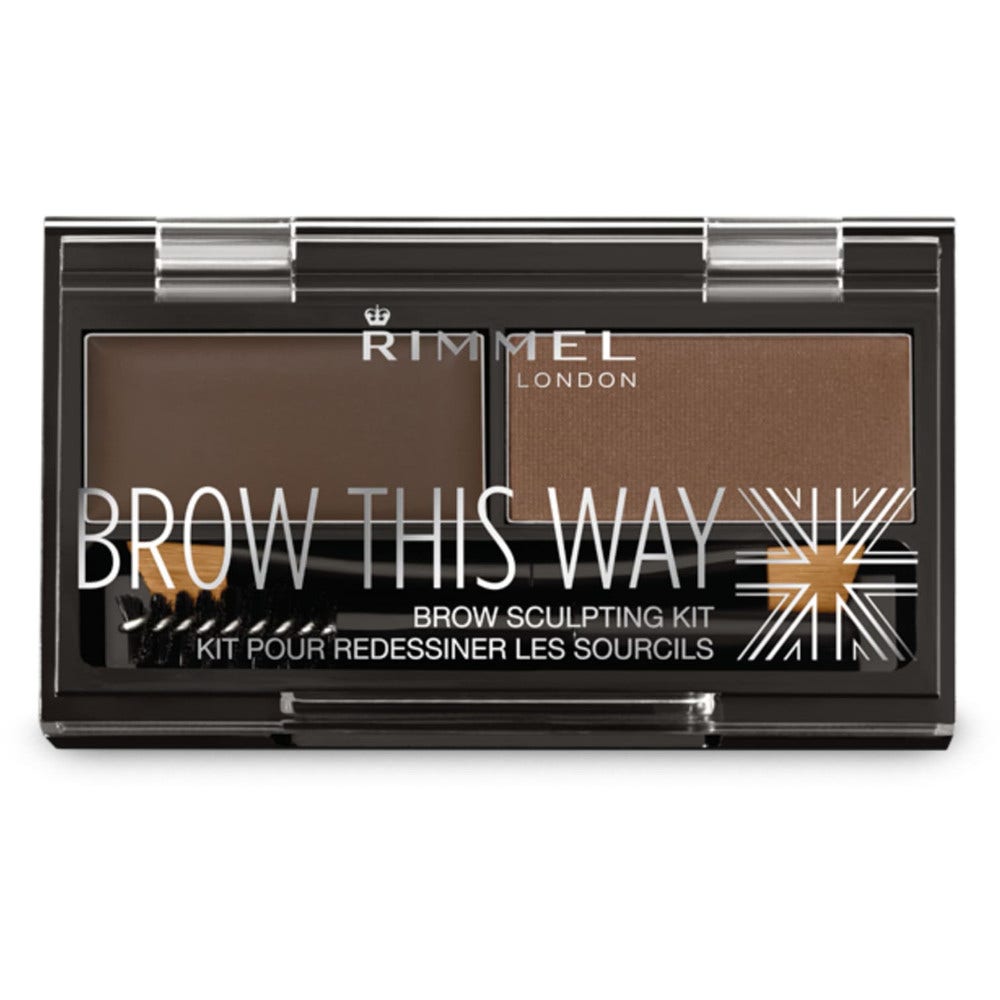 Rimmel Kit Cejas Brow This Way 003 Marrón Oscuro-1