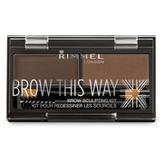 Rimmel Kit Cejas Brow This Way 003 Marrón Oscuro-1