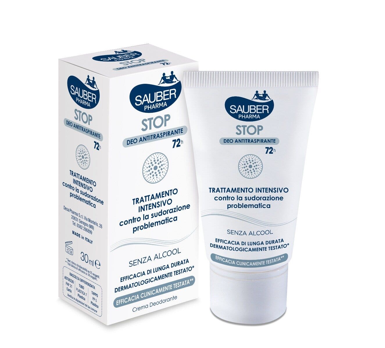 Sauber Desodorante Crema Antitranspirante 72 Horas 30ml-4