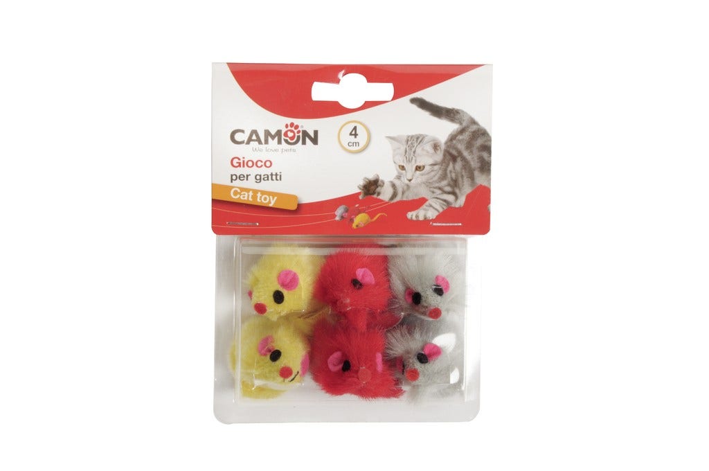 Camon Juego Para Gatos Mouse Mini coloreado-2