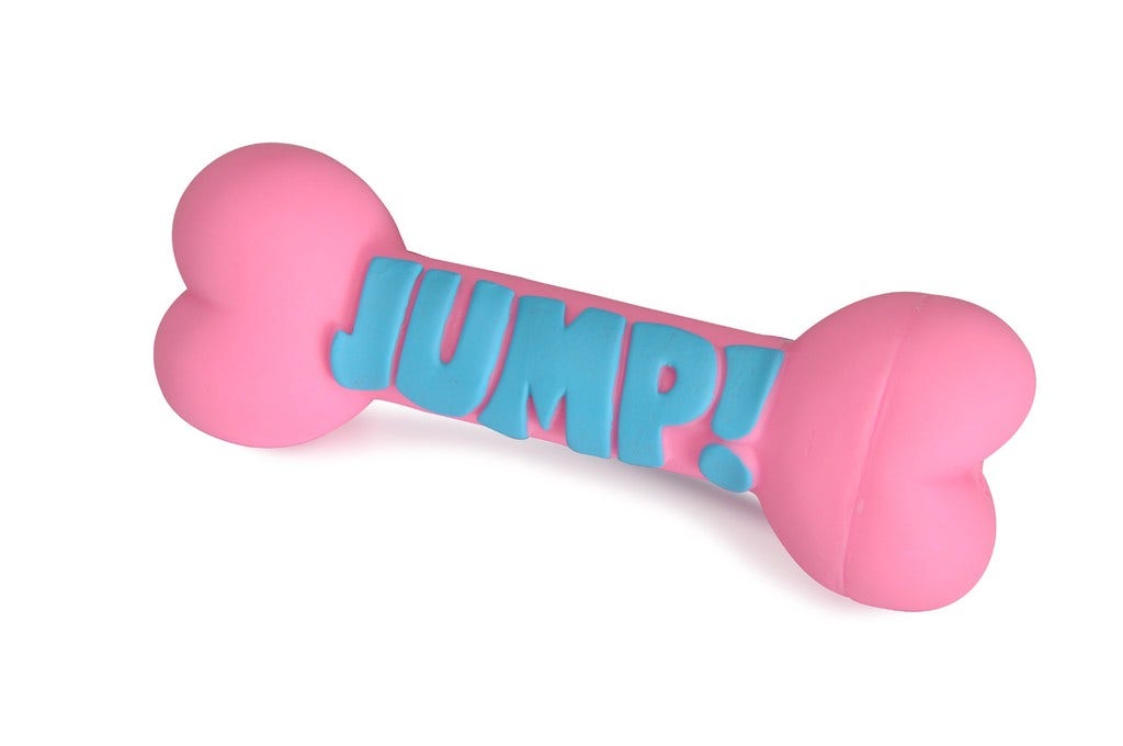 Camon Vinilo Juego Bone Jump & Catch Cachorro Para Perros 15cm-1