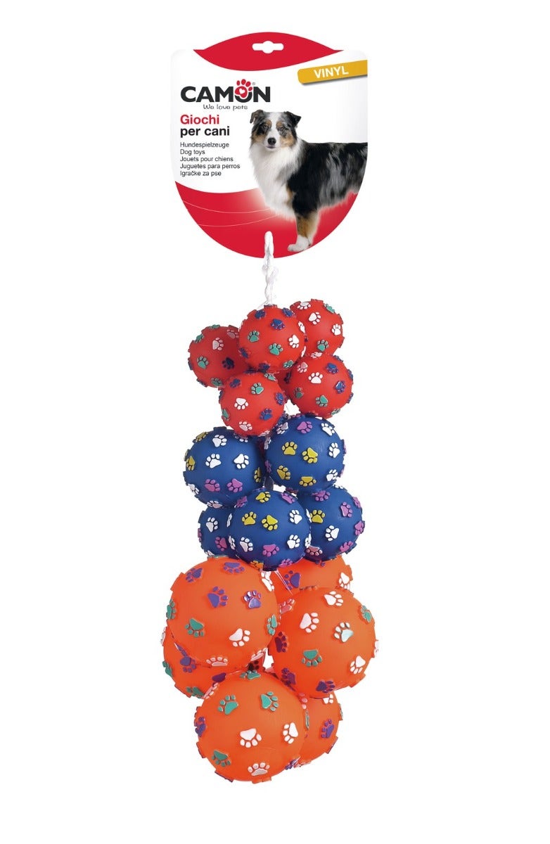 Camon Trenza Pelota De Vinilo Con Patas Para Perros-1