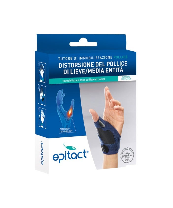 Epitact Mano Izquierda Pulgar Inmovilización Brace Talla S-1