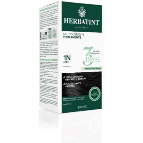 Herbatint Tinte Capilar Gel Permanente 1N Negro 3 Dosis 300ml-1