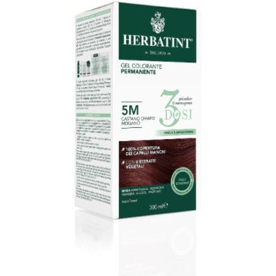 Herbatint Tinte Capilar Gel Permanente 5M Castaño Claro Caoba 3 Dosis 300ml-1