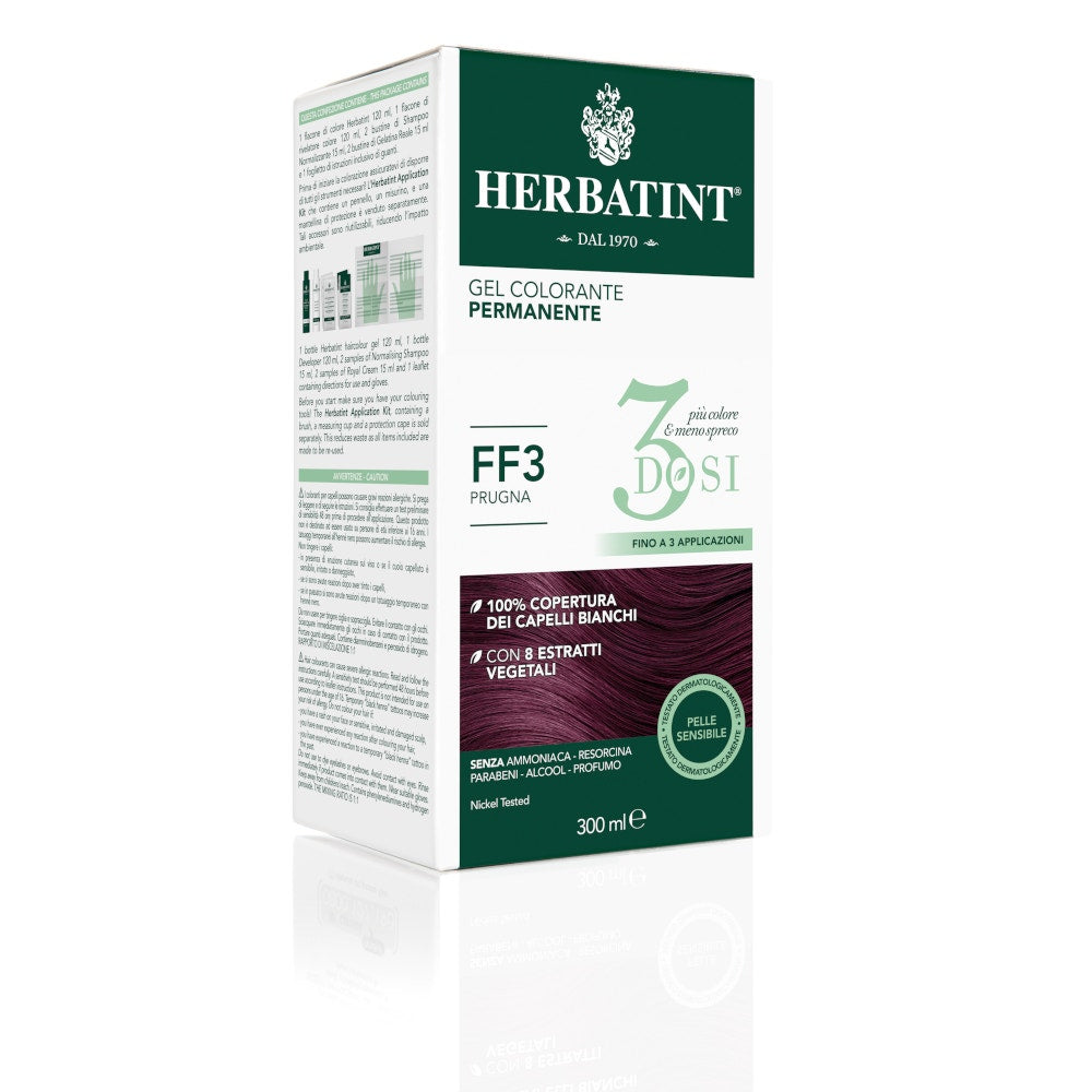 Herbatint Tinte Capilar Gel Permanente FF3 Ciruela 3 Dosis 300ml-1