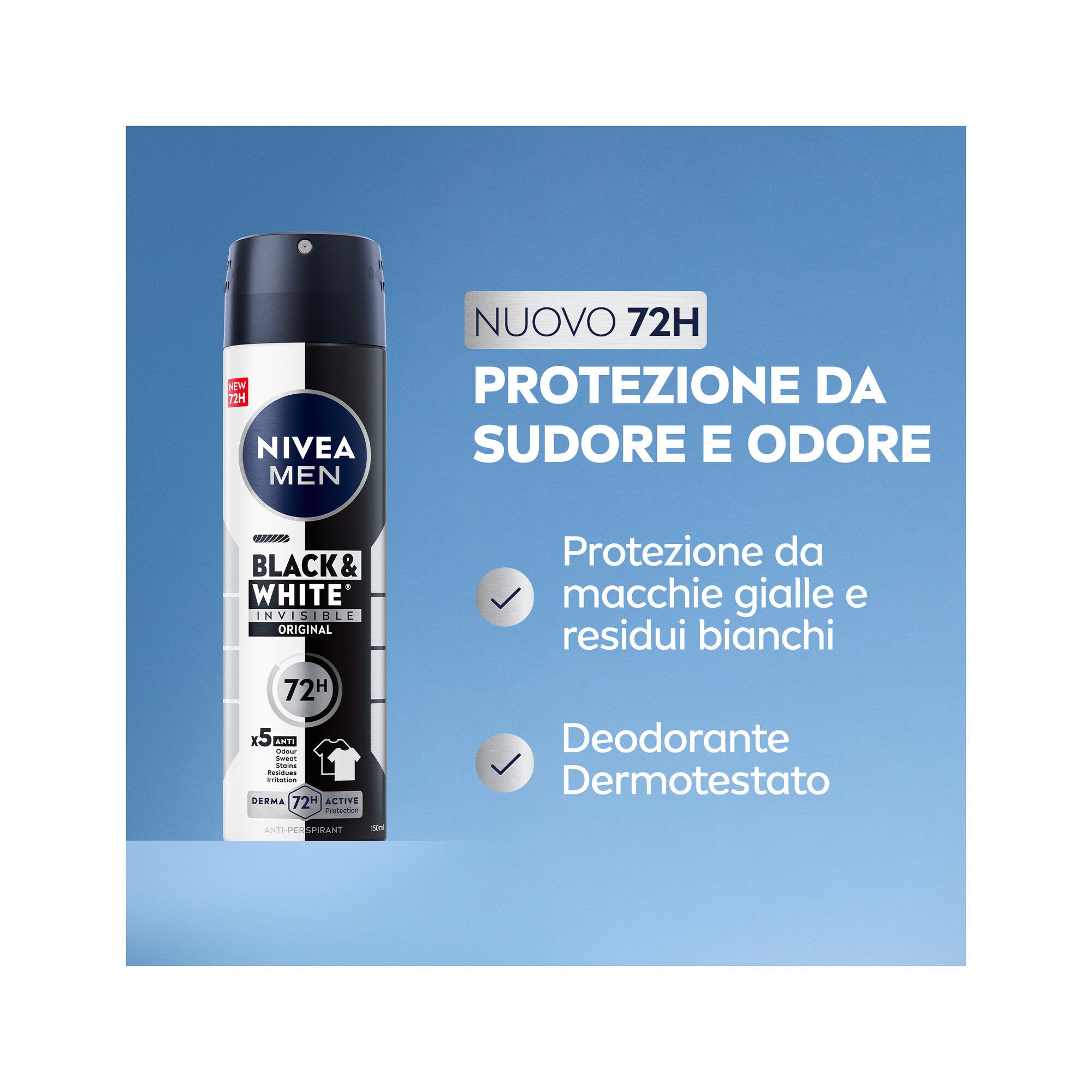 Nivea Men Desodorante Invisible Black & White Spray 150ml-2