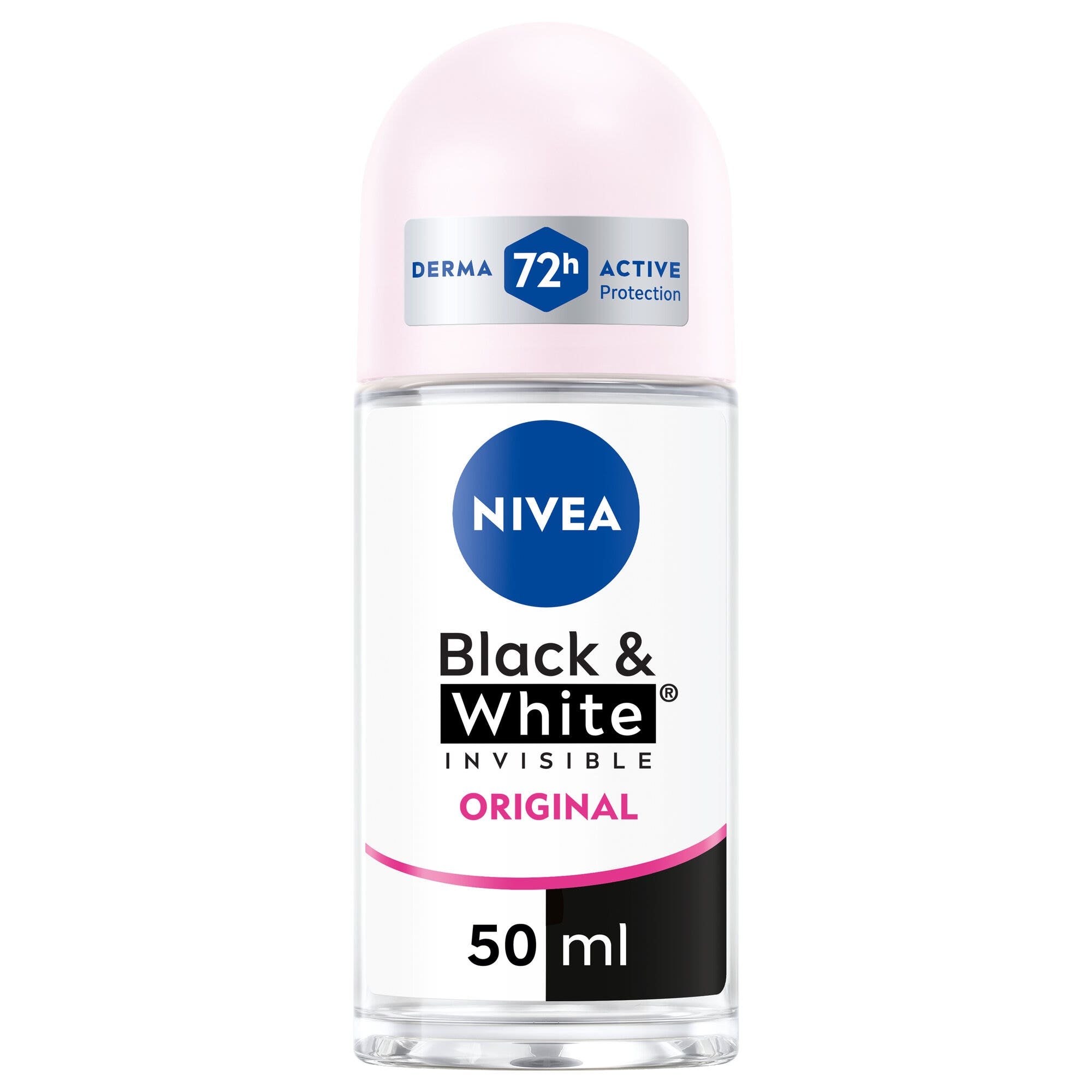 Nivea Desodorante Black&White Invisible Original Roll On 50ml-1
