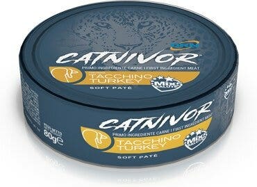 Drn Catnivor Comida Húmeda con Pavo para Gatos Adultos Tarro 80g-2