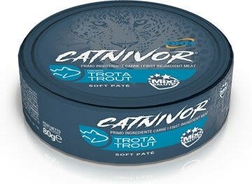 Drn Catnivor Comida Húmeda con Trucha para Gatos Adultos Tarro 80g-2