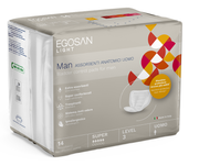 Egosan Light Man Lev 3 Compresas Higiénicas Anatómicas Hombre 14 Piezas-1