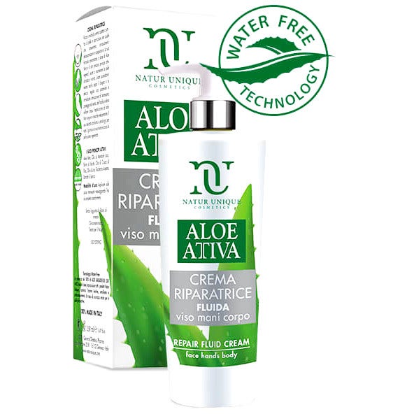 Natur Unique Aloe Attiva Crema Fluida Reparadora Rostro Manos Cuerpo 190ml-5
