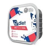 Q.Vet Q Diet Only Ternera Comida Húmeda Con Ternera Para Perros/Gatos Adultos 150g Tarrina-1