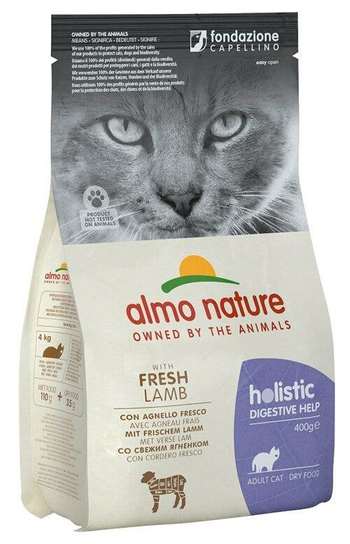 Almo Nature Holistic Functional Digestive Help Cordero Pienso Seco para Gatos Adultos Bolsa 400g-2