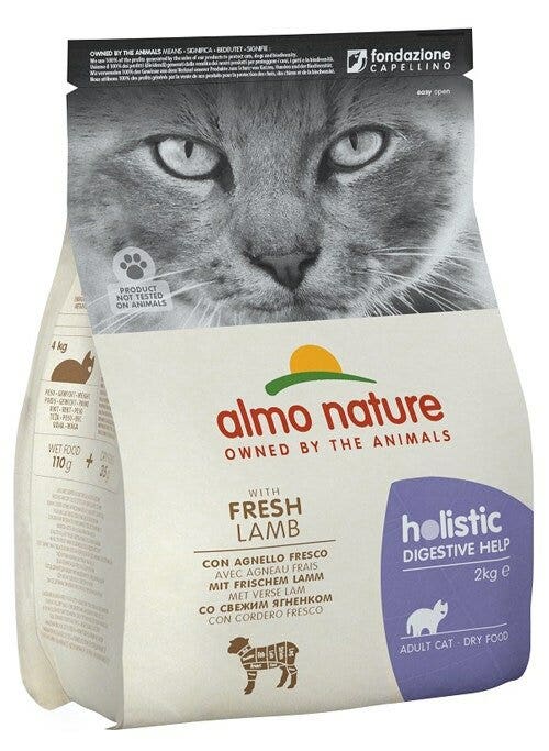 Almo Nature Holistic Functional Digestive Help Cordero Pienso para Gatos Adultos Bolsa 2kg-2