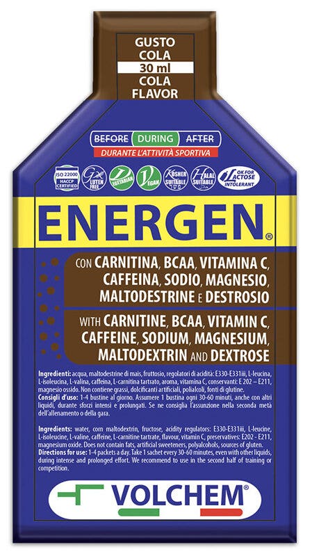 Volchem Energen Gel Energético Sabor Cola 30ml-1