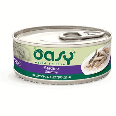 Oasy Wet Cat Sardinas Comida Húmeda Natural Gatos Adultos Lata 70g-1