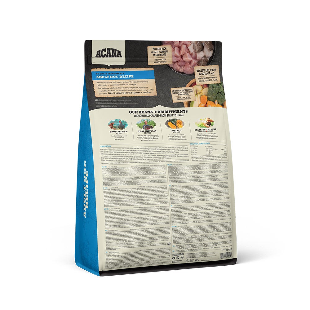 Acana Cane Adult Dog Heritage 25 Croquetas De Pollo Y Solla Bolsa 2kg-8