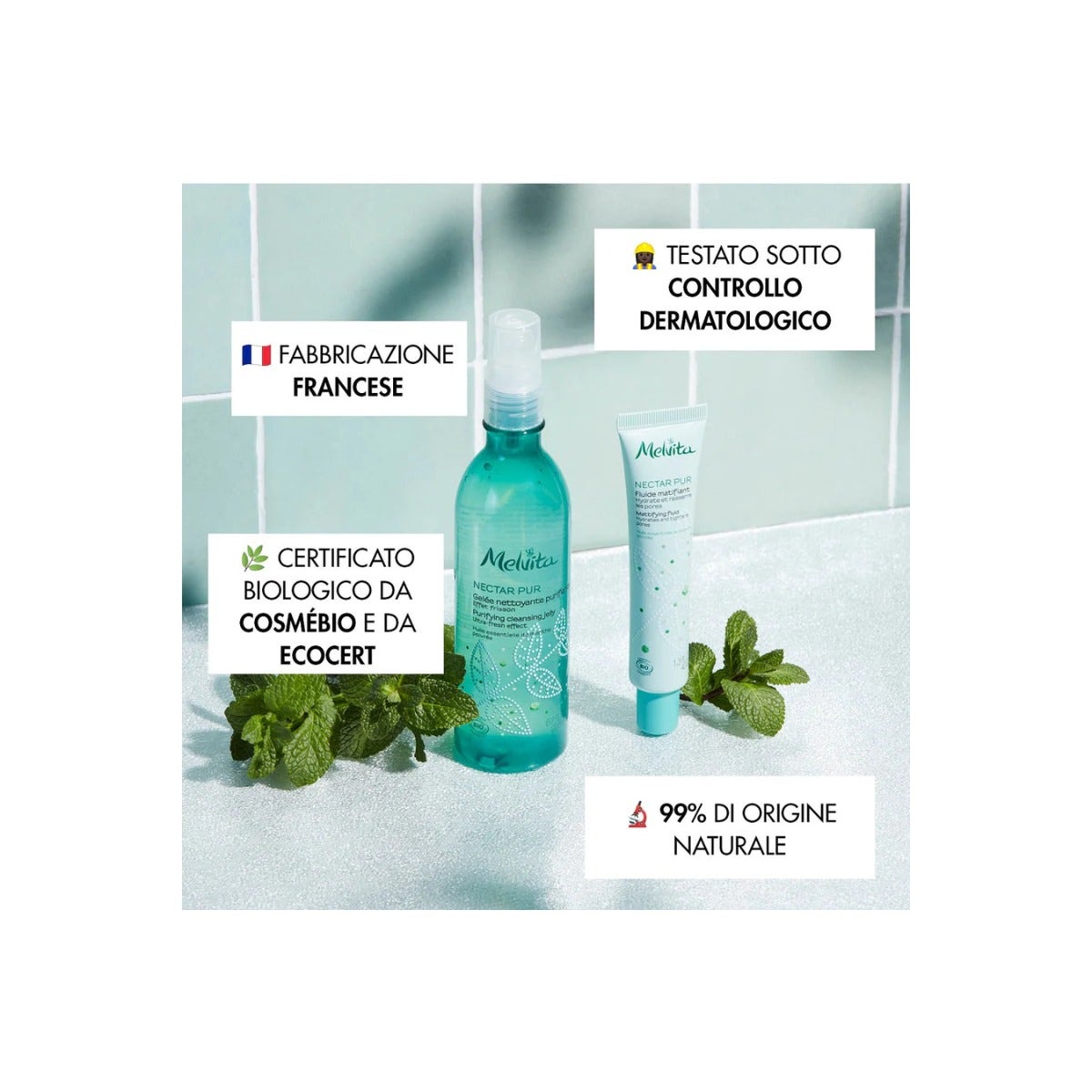 Melvita Fluido Opacizzante Nectar Pur 40ml-2
