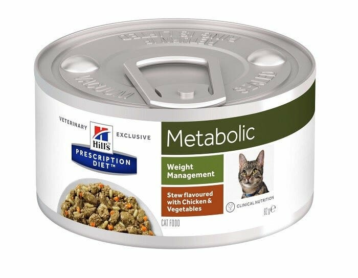 Hill's Prescription Diet Comida Húmeda Metabólica con Pollo para Gatos Adultos Lata 82g-2