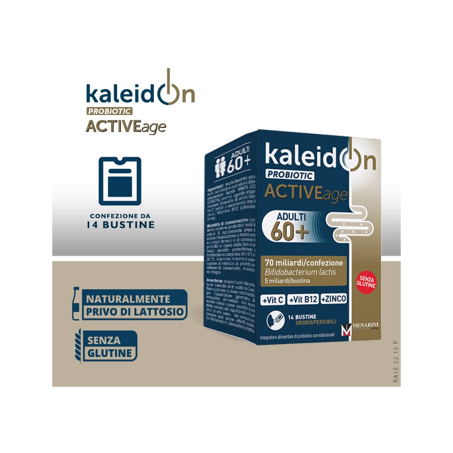 Kaleidon Probiótico Activo Edad 60+ Adultos 14 Sobres-5