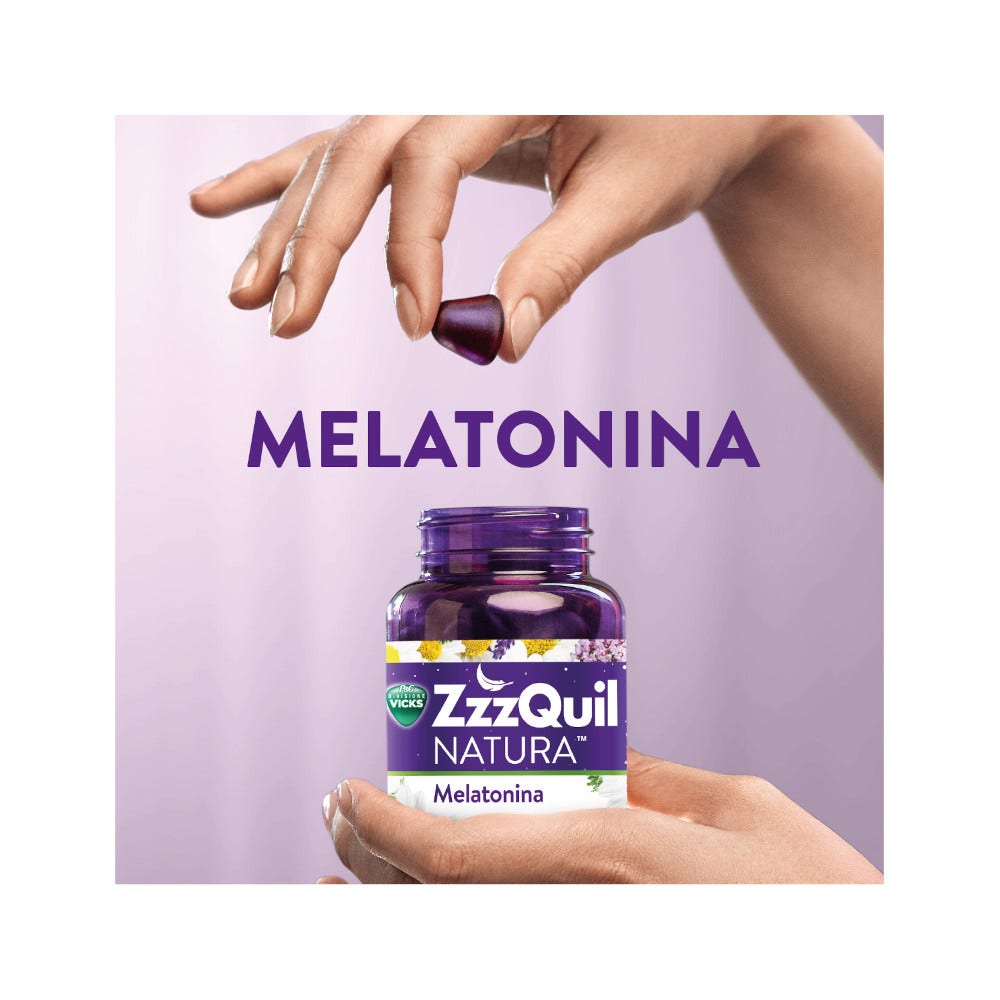 ZzzQuil NATURA ™ Suplemento natural para dormir 60 tabletas masticables-9