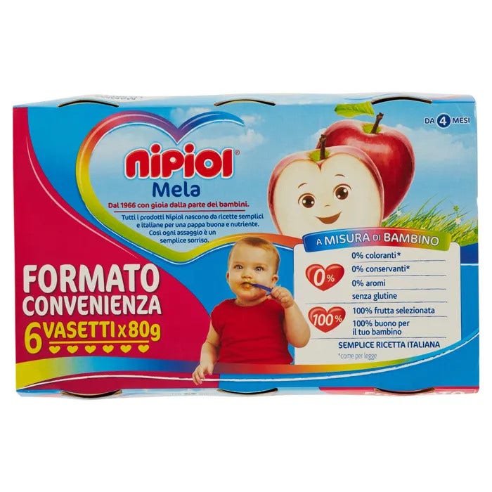 Nipiol Papilla Manzana 6x80g-1