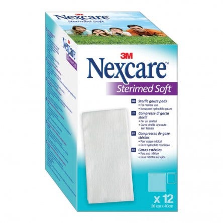 Nexcare Sterimed Soft 36x40 Gasa Estéril 12 Piezas-1