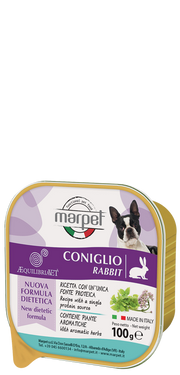 Marpet Aequilibriavet Conejo Comida Húmeda Para Perros Adultos Bandeja 100g-1