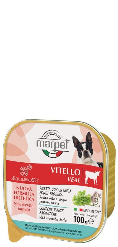 Marpet Aequilibriavet Ternera Comida Húmeda para Perros Adultos Tarrina 100g-2
