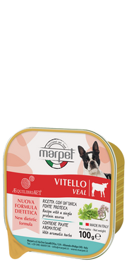 Marpet Aequilibriavet Ternera Comida Húmeda para Perros Adultos Tarrina 100g-1
